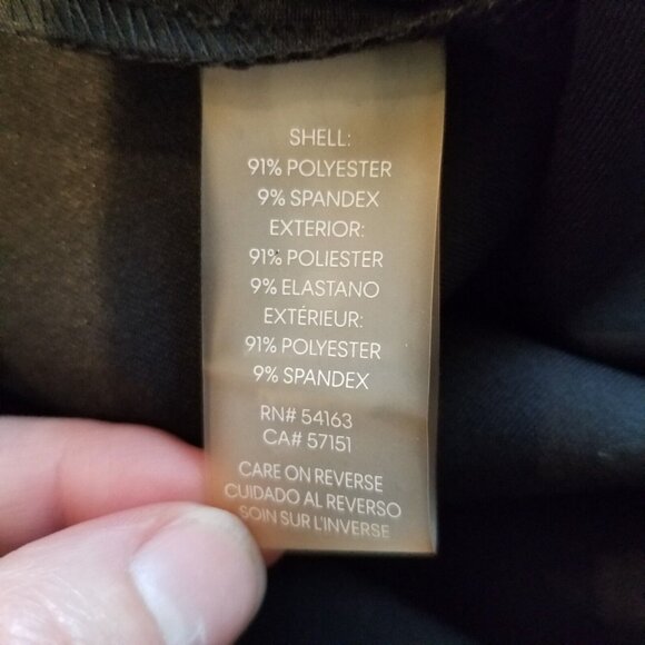 Calvin Klein Sleeveless Dress Black Blouse Size 8 Ruffle Collar Zipper Exposed - Picture 13 of 14